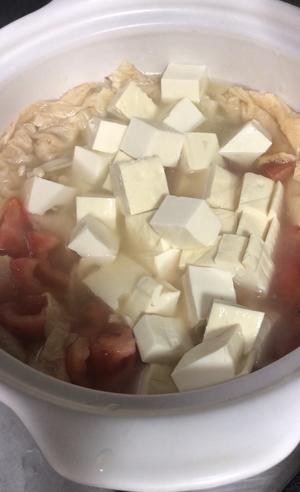 番茄豆腐牛奶杂锦汤的做法 步骤3