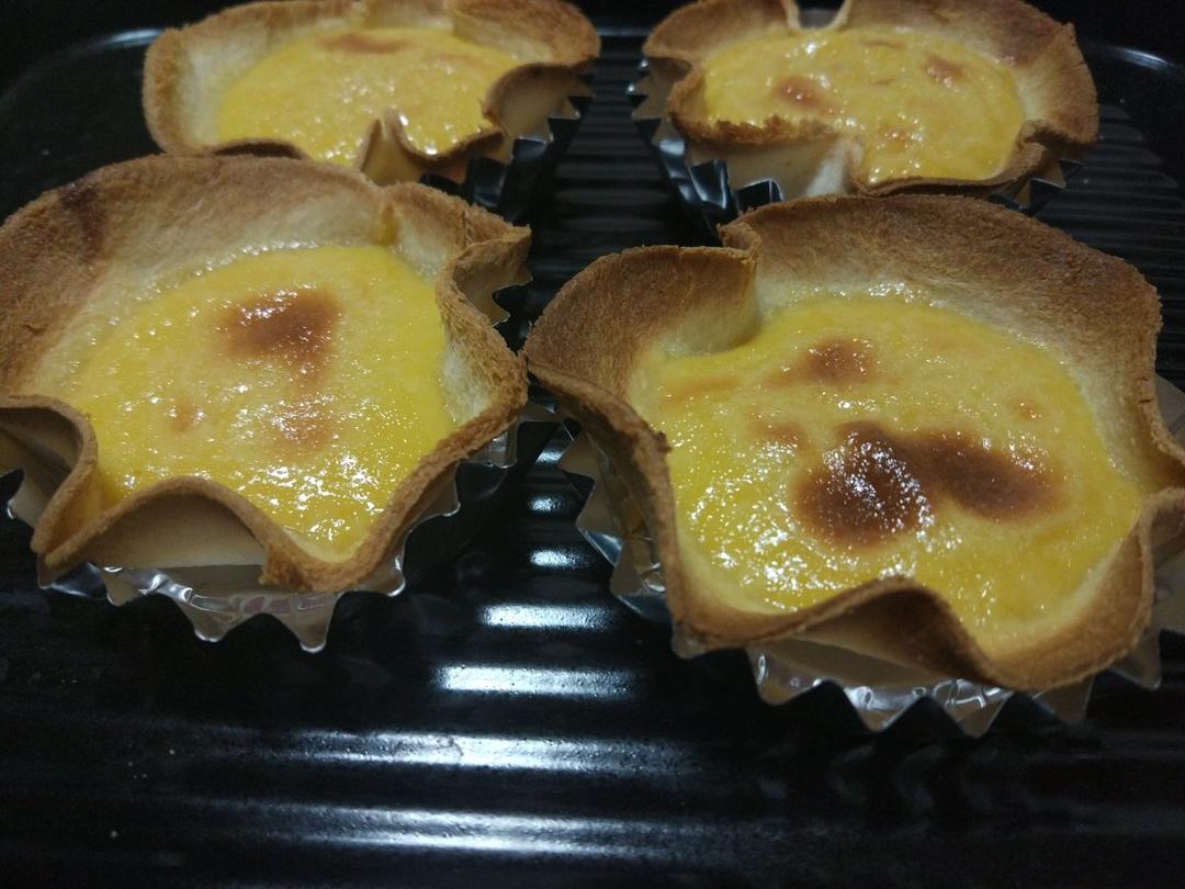 超嫩的吐司蛋挞