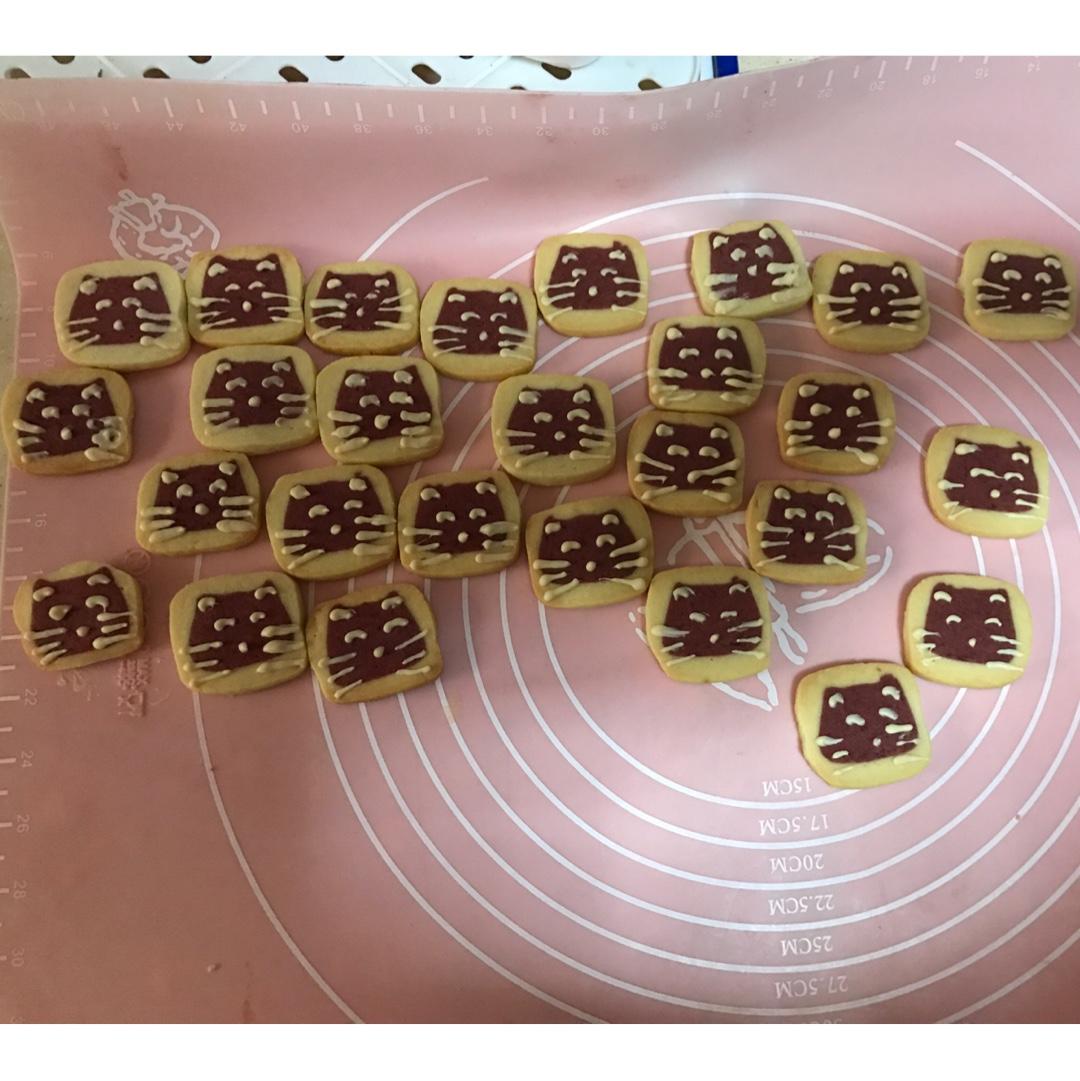 超可爱不用模具版动物曲奇饼干造型合集（小猪，小猫，青蛙，小熊，小兔）