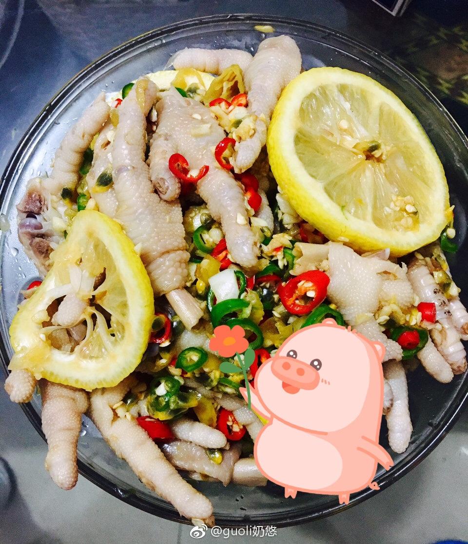 柠檬百香果鸡爪