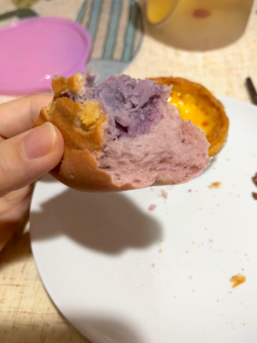 内馅满满的芋泥面包