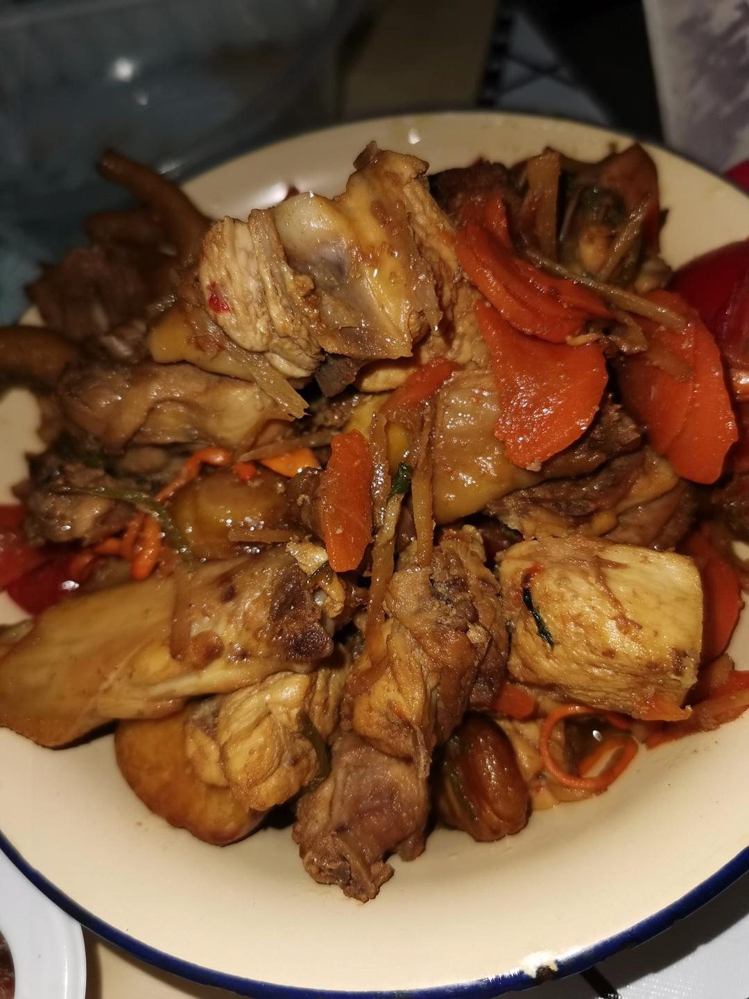 【栗子烧鸡】鸡肉都给你吃，栗子归我~