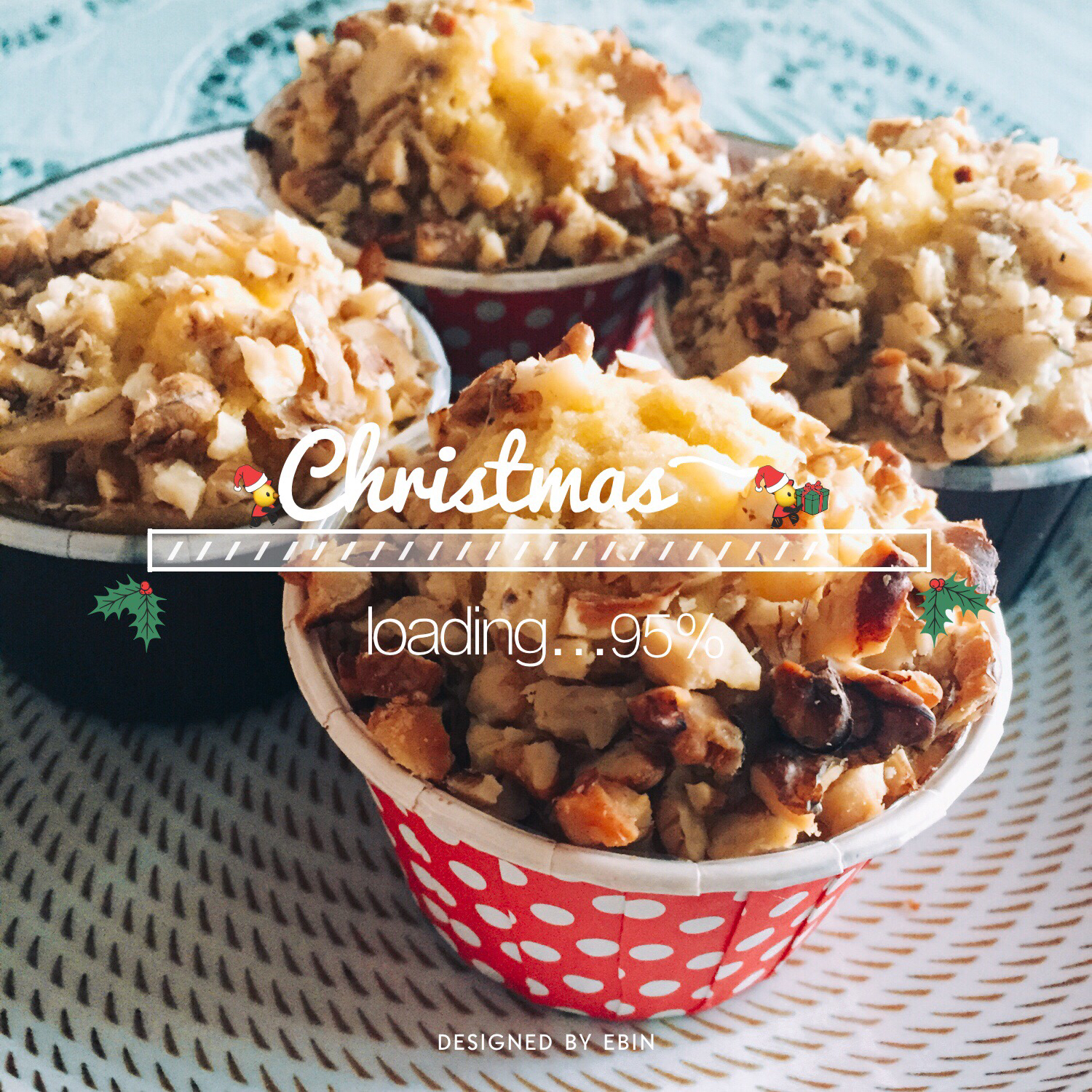 低脂香蕉核桃马芬