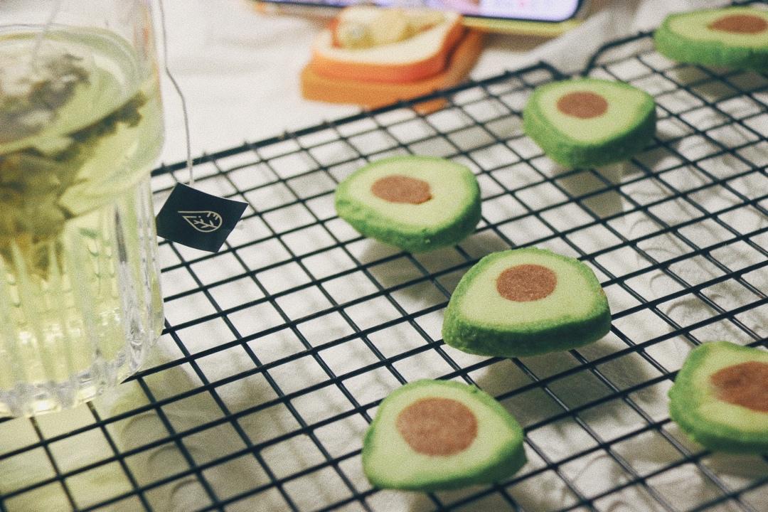 🥑免打发，免模具，清新小可爱—牛油果造型曲奇饼干