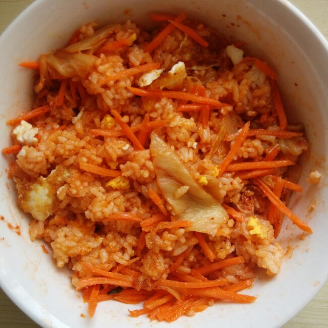 辣泡菜拌饭