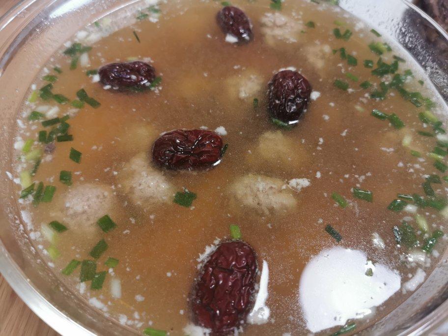 （补血汤）红枣鸡蛋肉丸汤