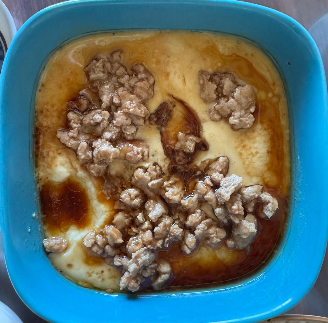 比布丁还要嫩，老少皆宜的肉沫蒸蛋