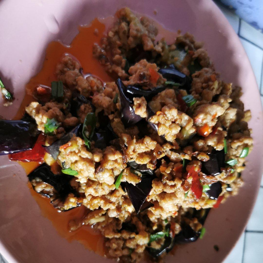红烧肉沫茄子