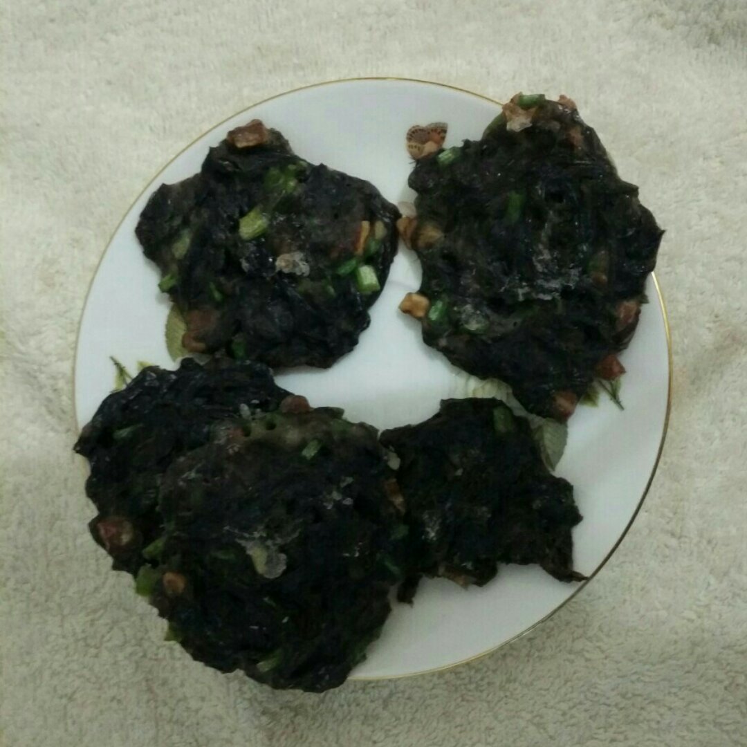 福清香煎花生紫菜饼