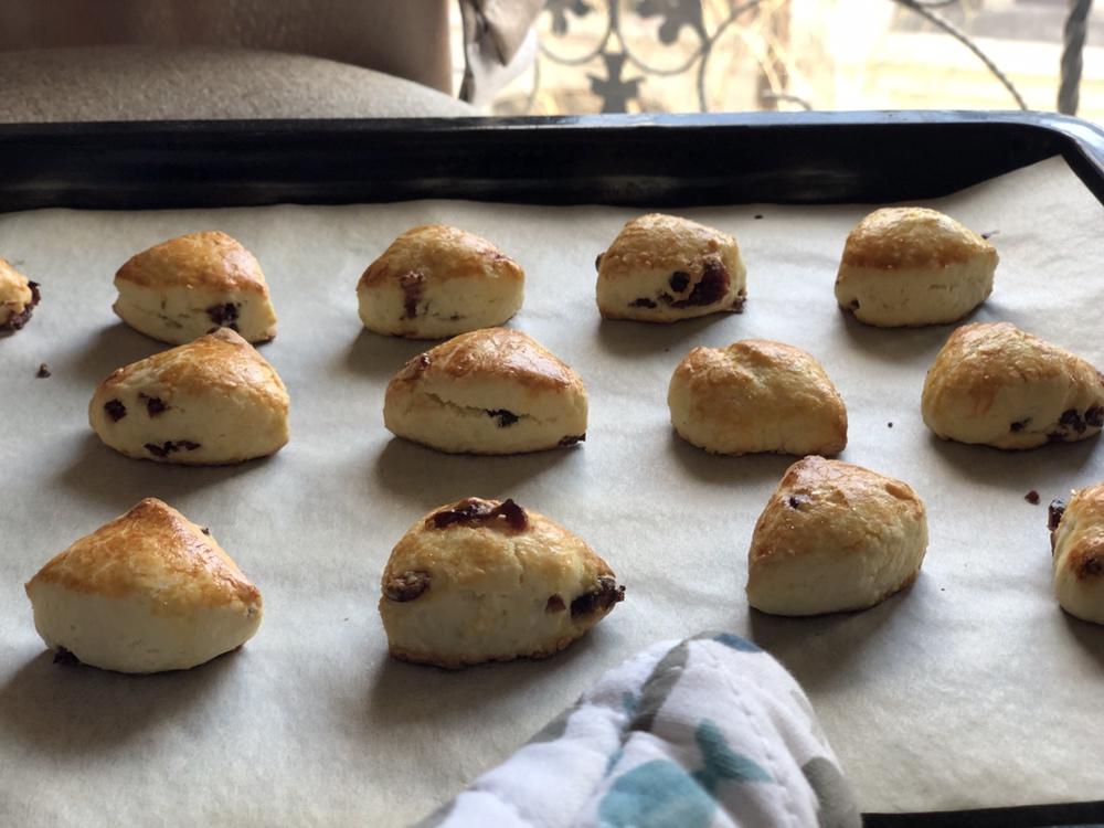 快手淡奶油蔓越莓司康（零失败）