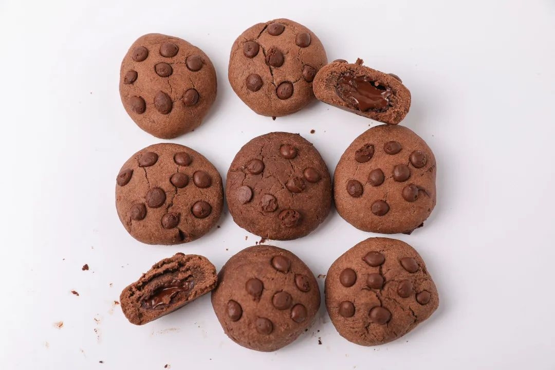 巧克力爆浆饼干的做法 步骤9