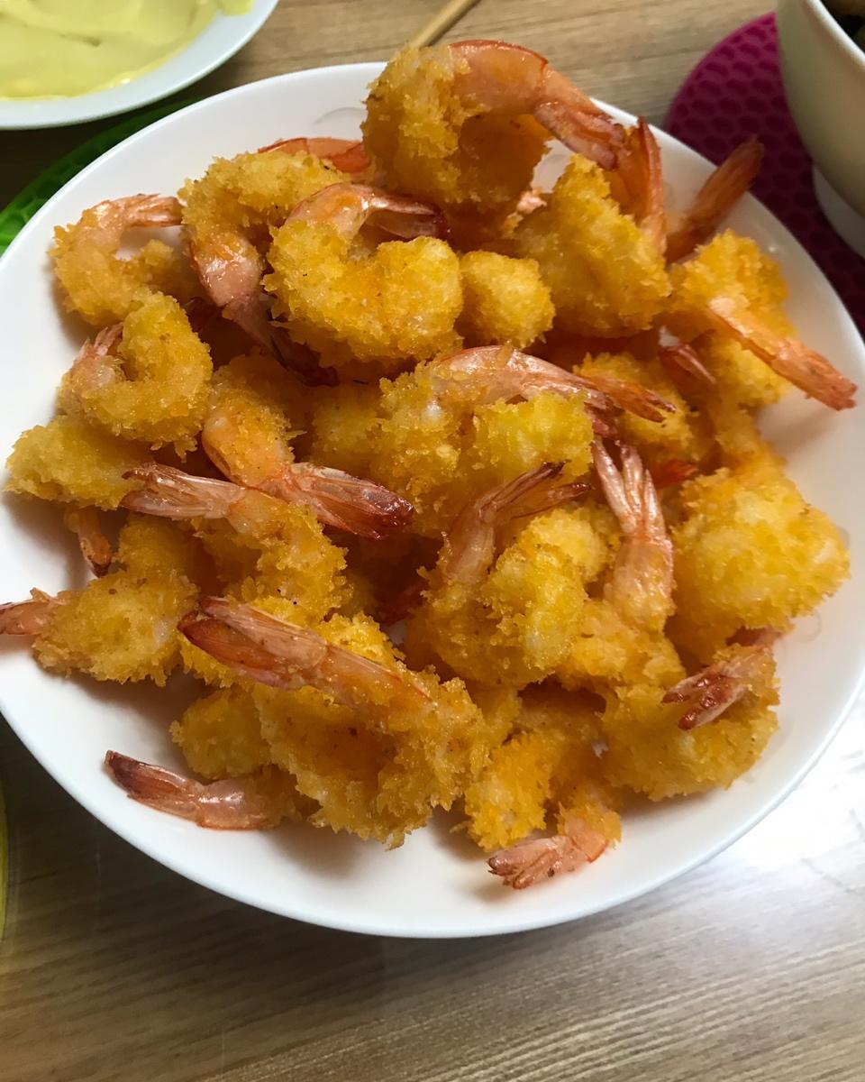 洋洋03做的必胜客炸凤尾虾