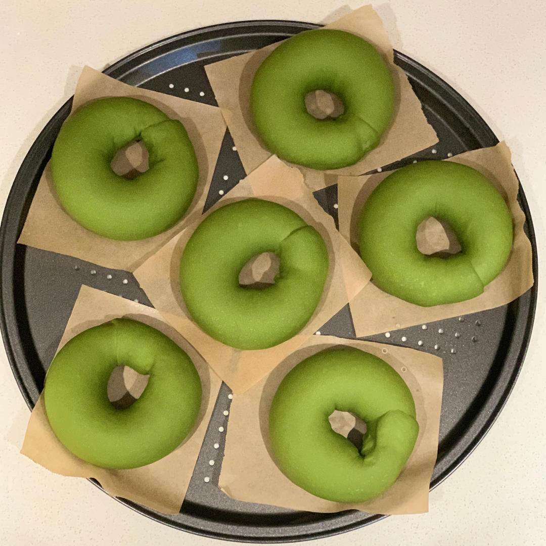 波兰种抹茶红豆贝果【附保色小建议】