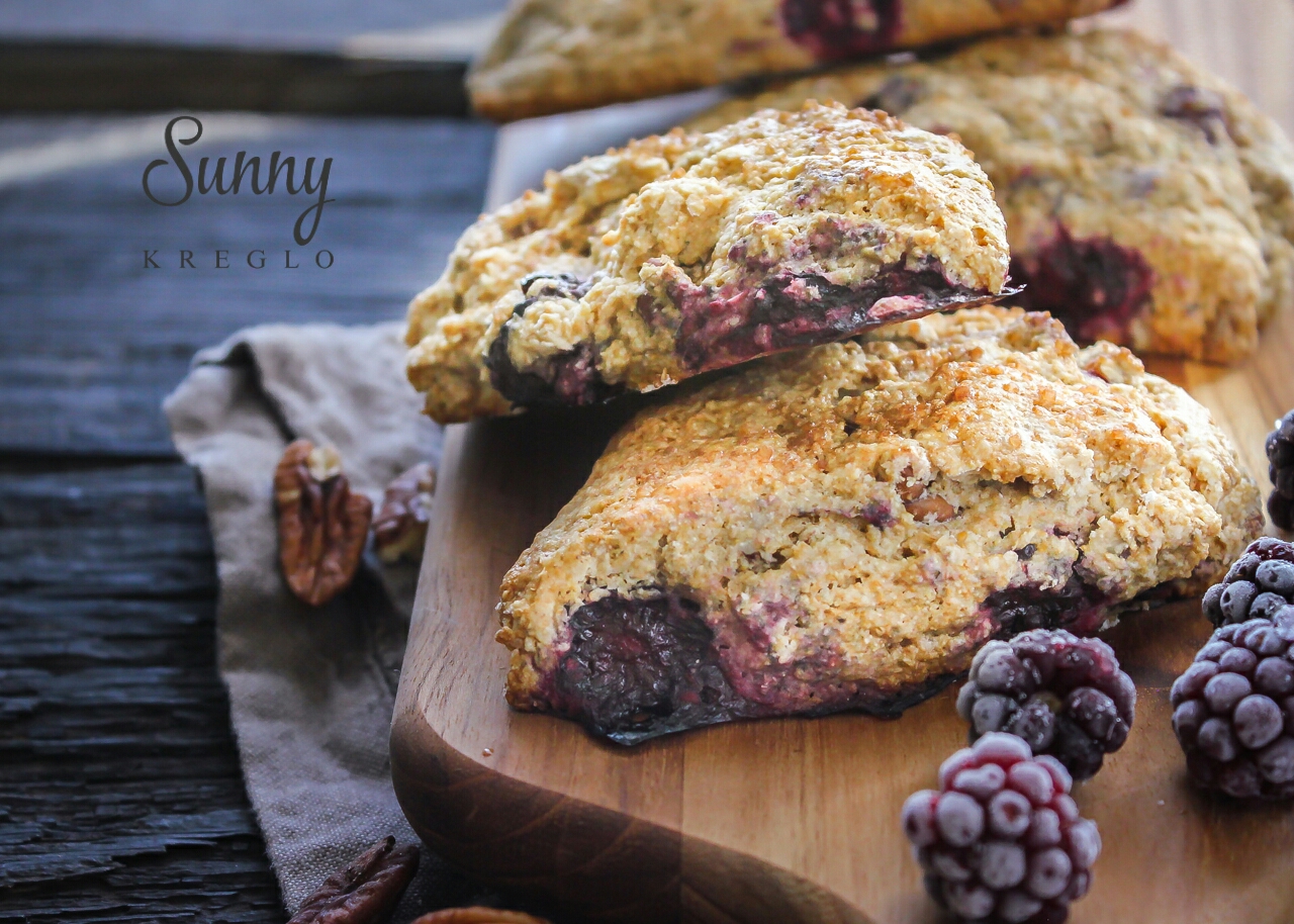 黑莓全麦早餐司康丨健康·烘焙<好好吃饭2>的做法