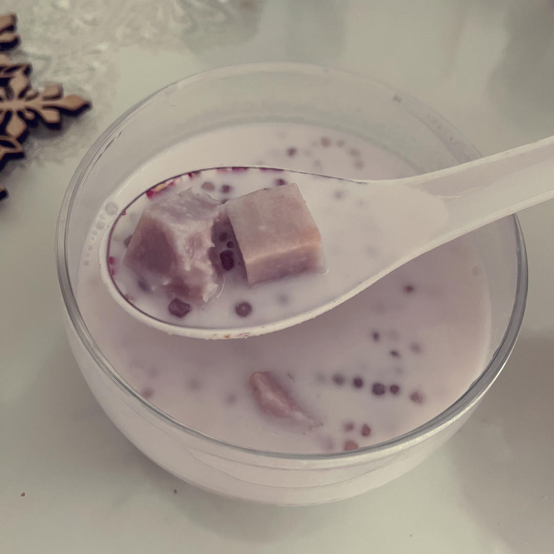 椰香香芋西米露