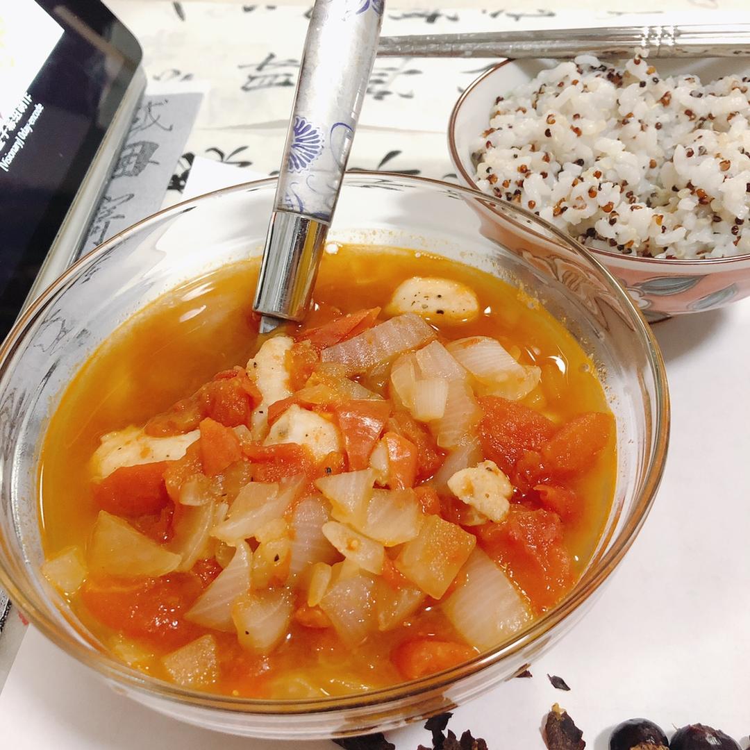 番茄金针菇巴沙鱼（龙利鱼）
