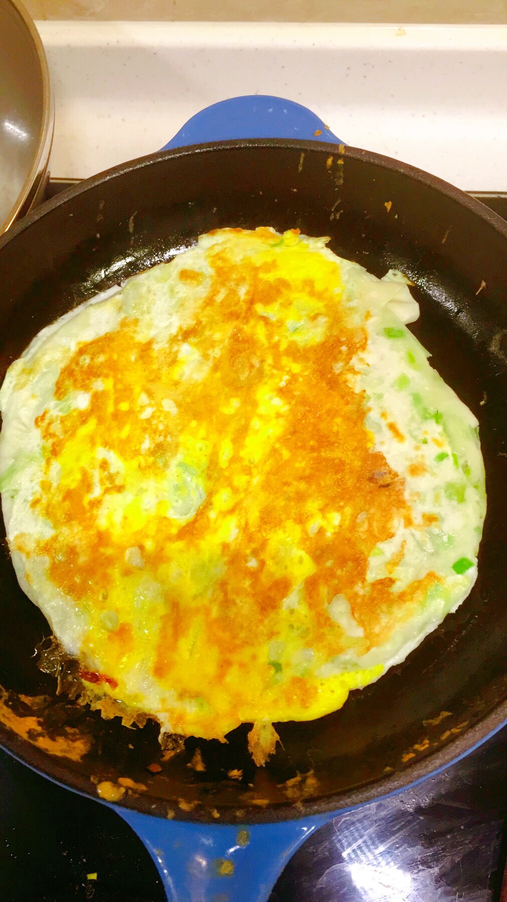 鸡蛋葱油饼的做法 步骤11