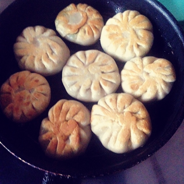 薄皮韭菜饼