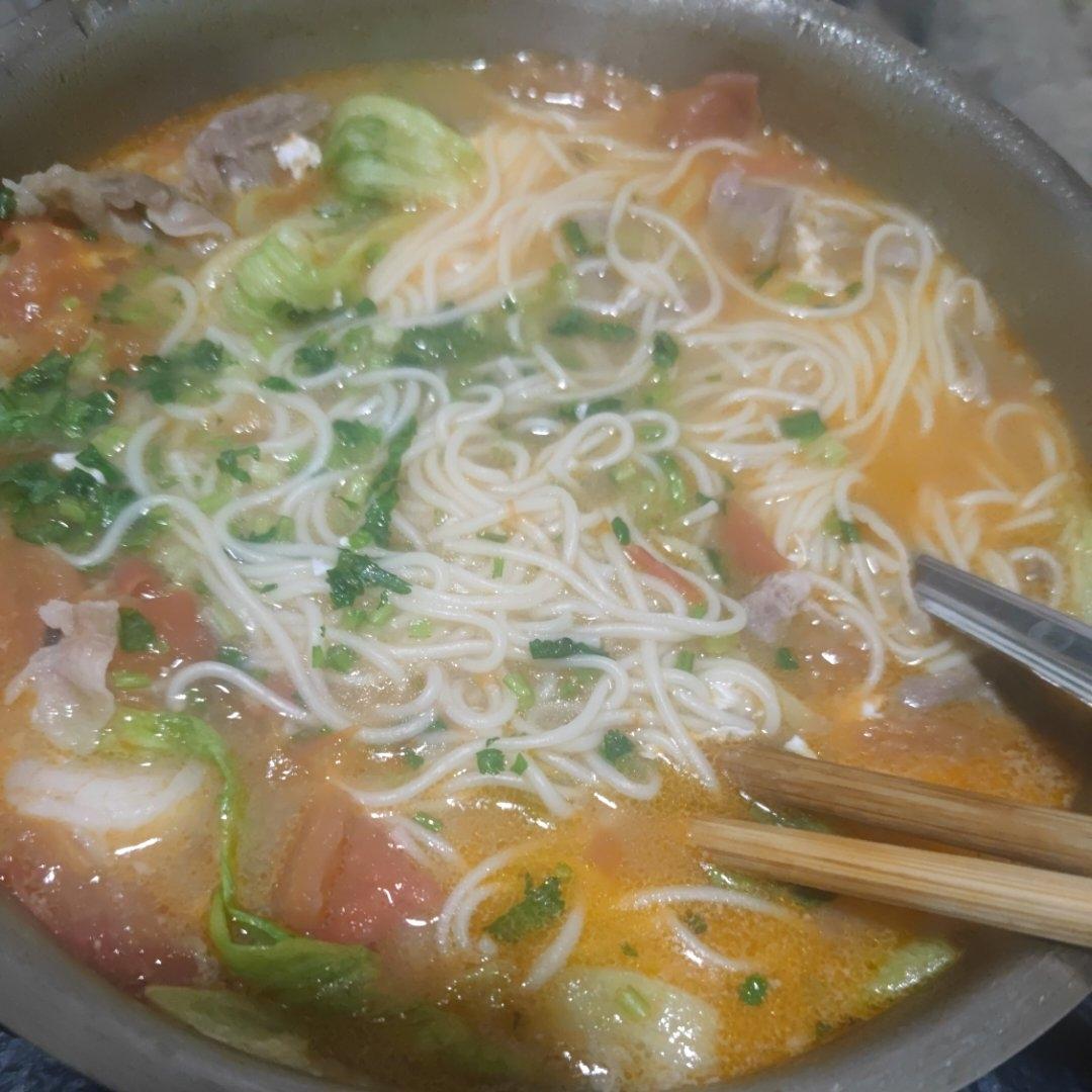 虾仁西红柿热汤面丨健康·三餐<好好吃饭8>