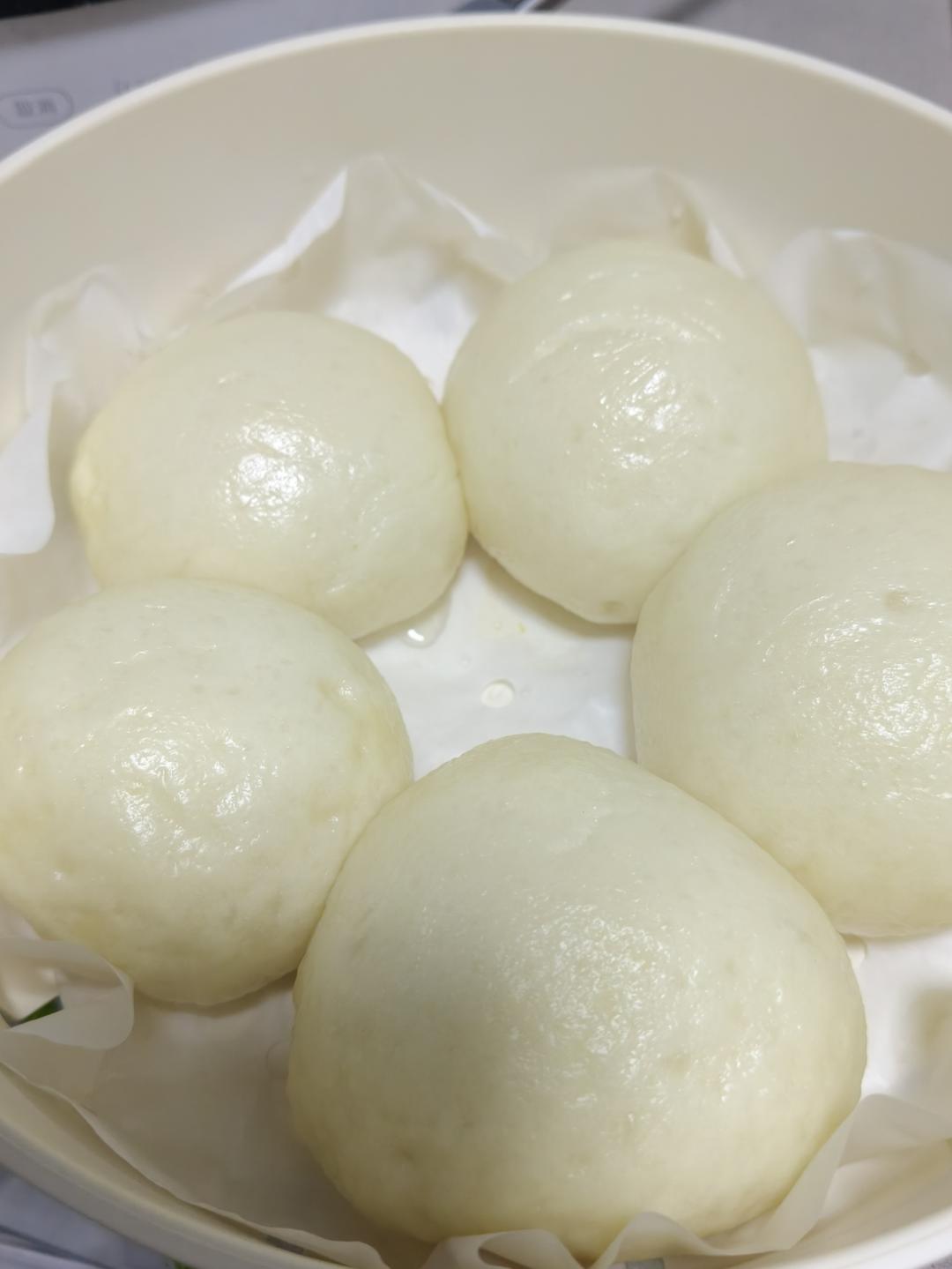纯手工奶香馒头【无泡打粉，无添加】