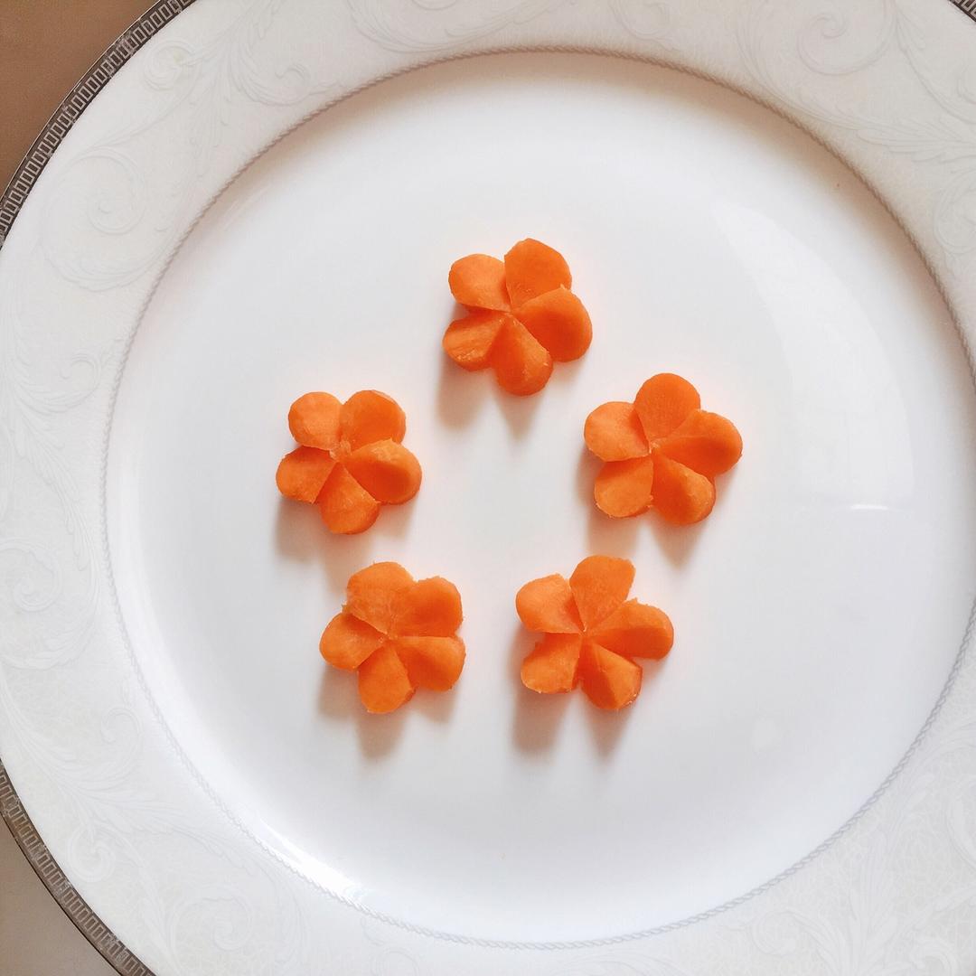 乐贝做的胡萝卜花