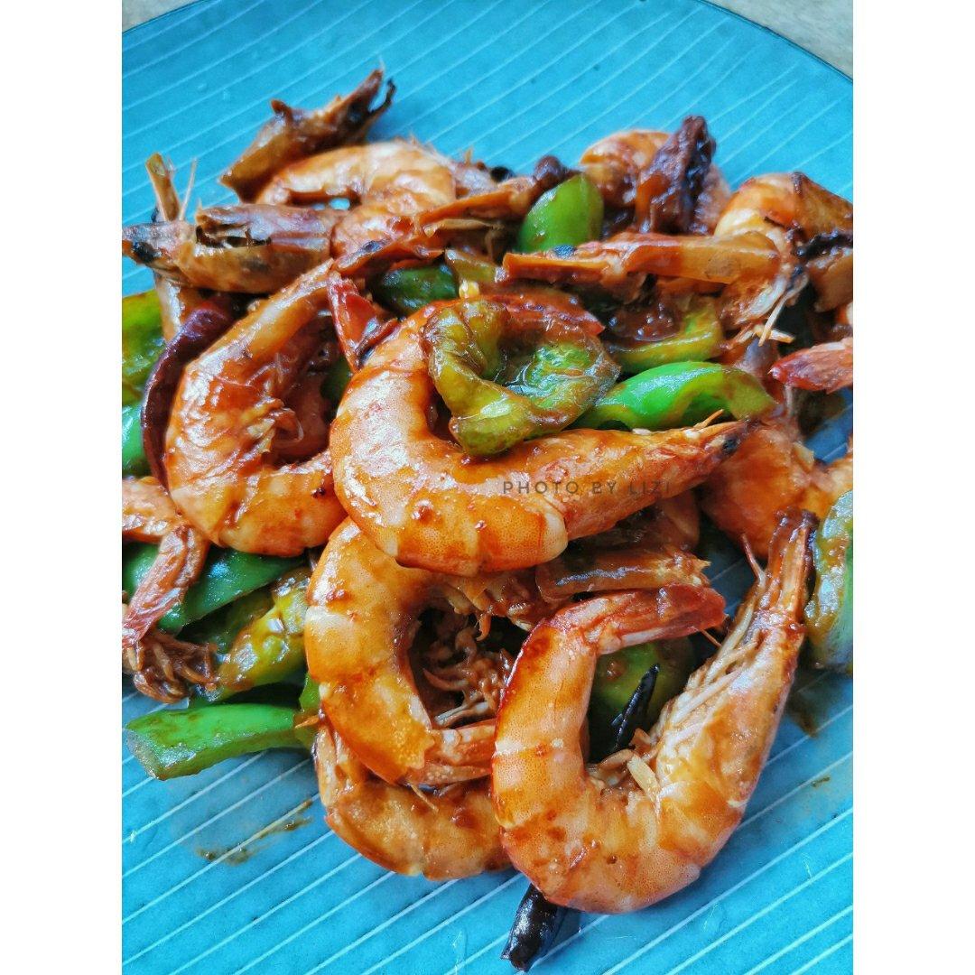 豆瓣酱炒大虾