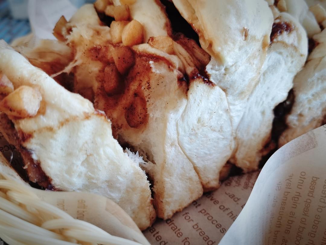 🍞超级松软的肉桂苹果吐司（手撕版）的做法
