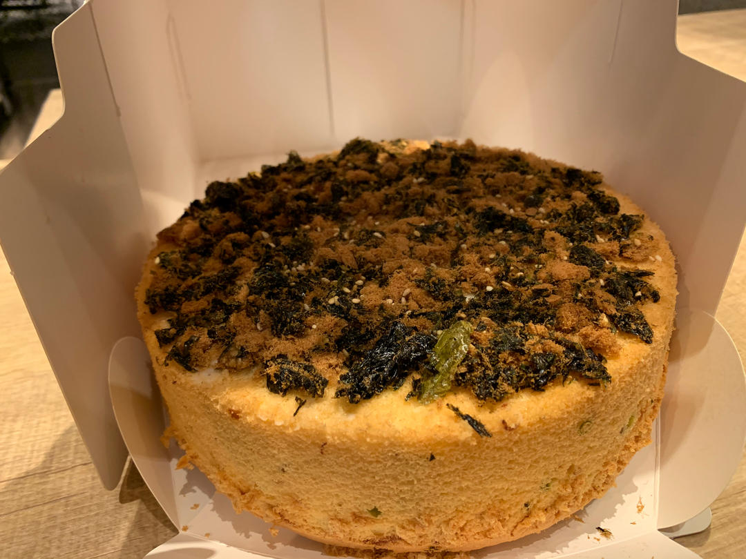 海苔肉松戚风蛋糕