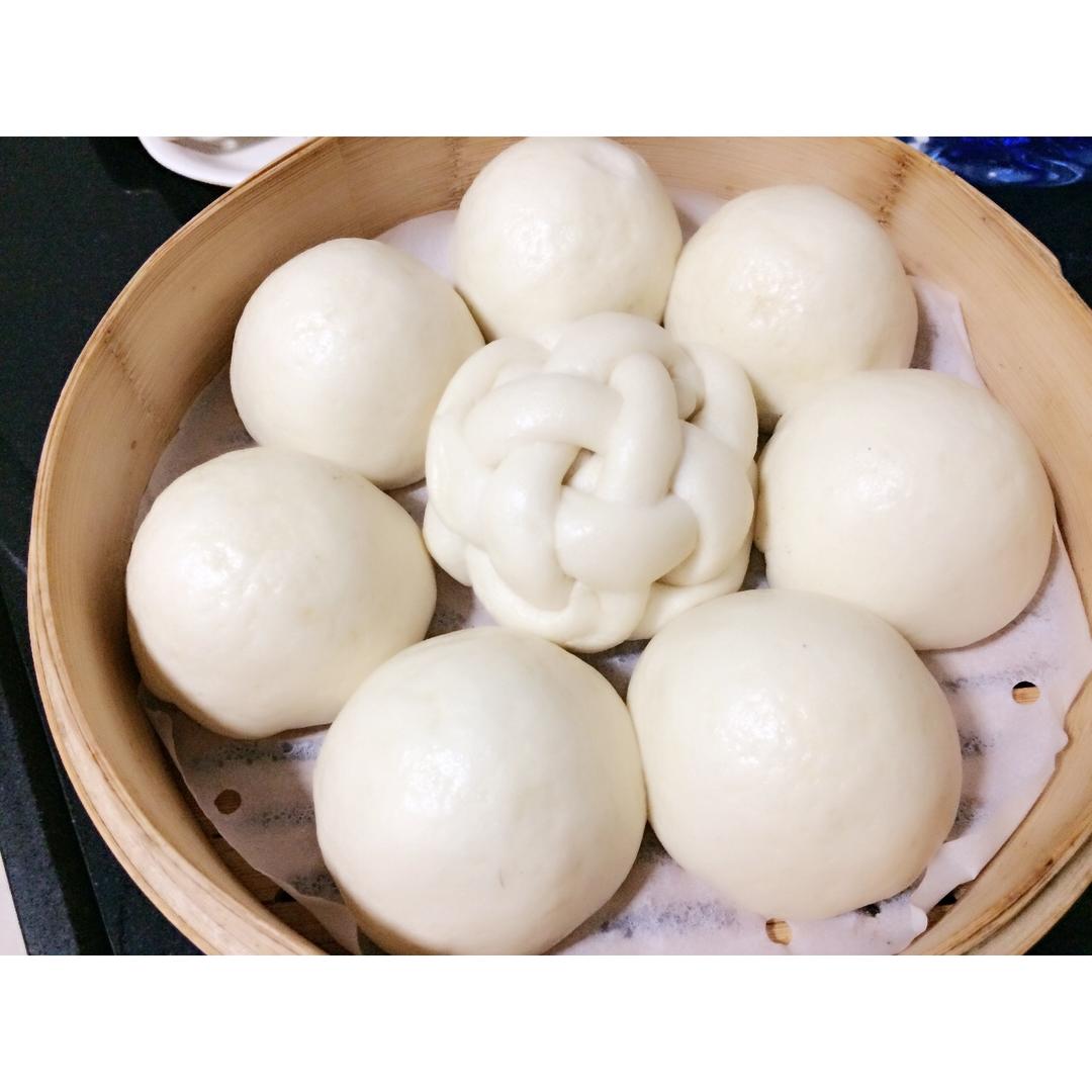 一次性发酵的奶香馒头！