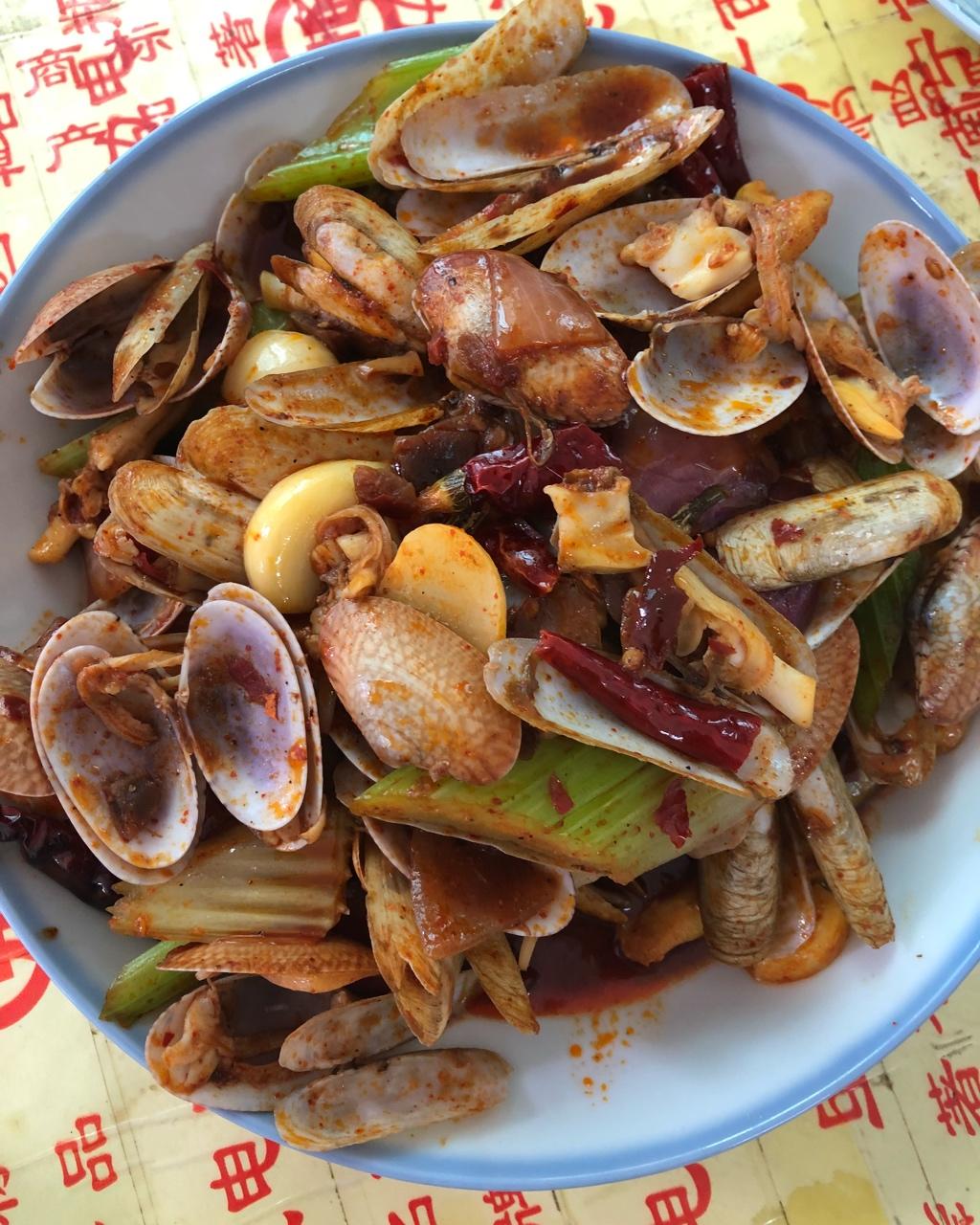 落幕了彼此*做的炒贝壳