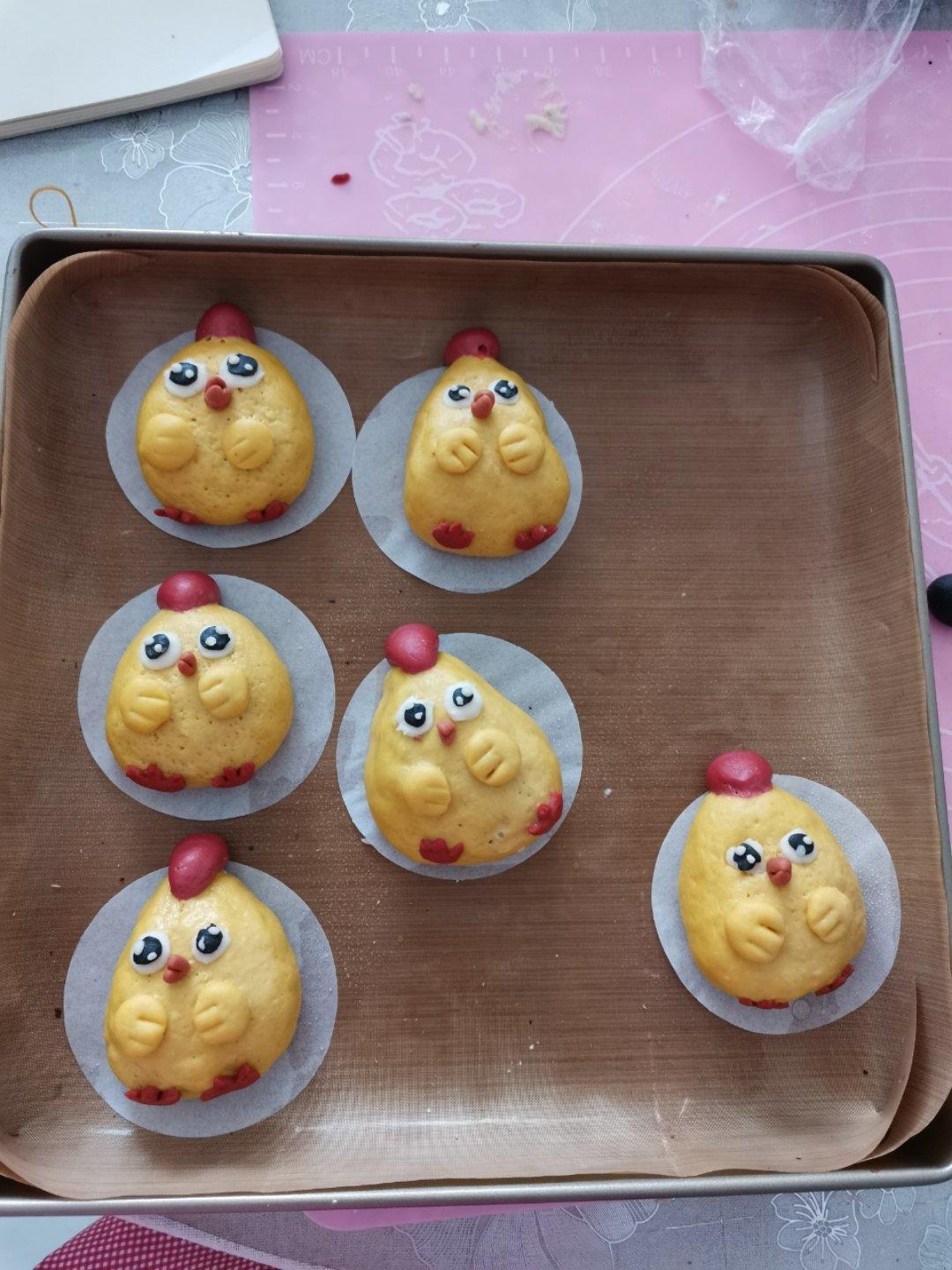 卡通馒头（纳福小黄鸡）--原创