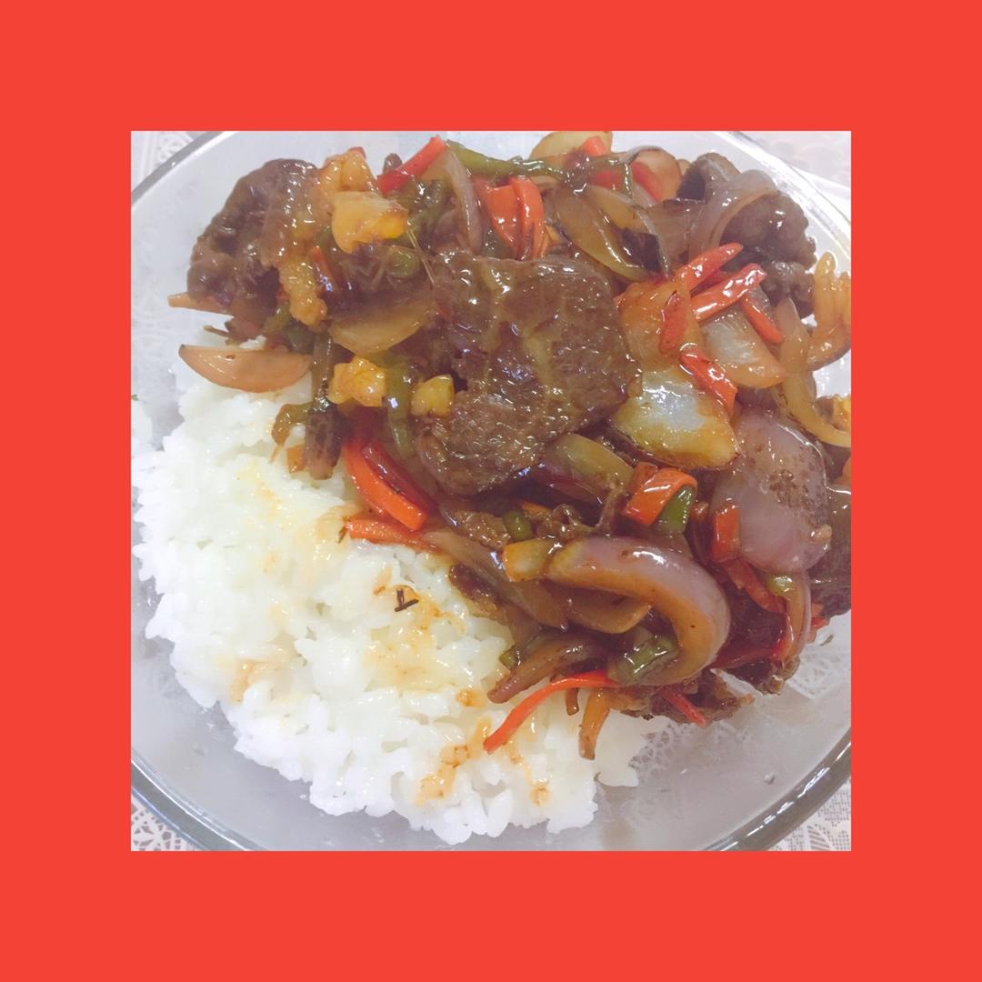 洋葱肥牛饭