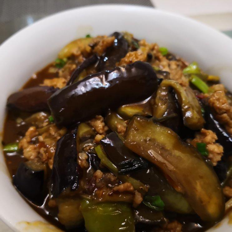 红烧肉沫茄子