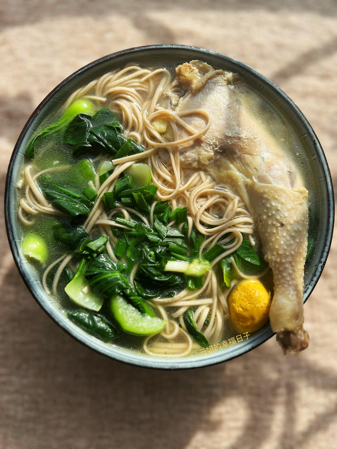 低脂美味~鸡丝荞麦面