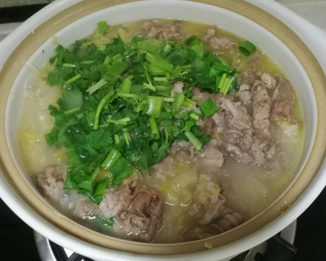 砂锅酸菜羊肉粉丝