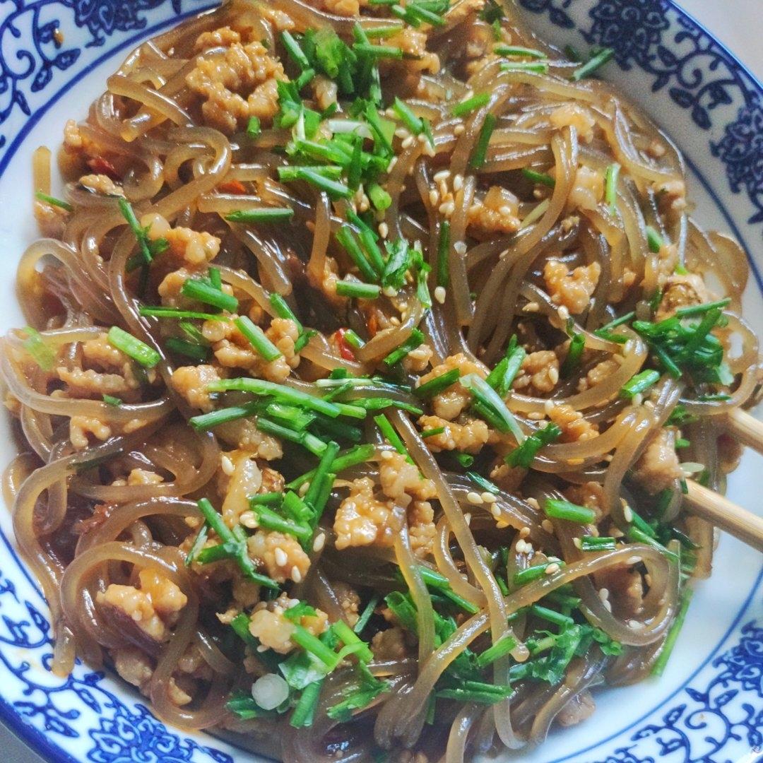 蚂蚁上树(肉末炒粉丝)超下饭‼️十分钟搞定