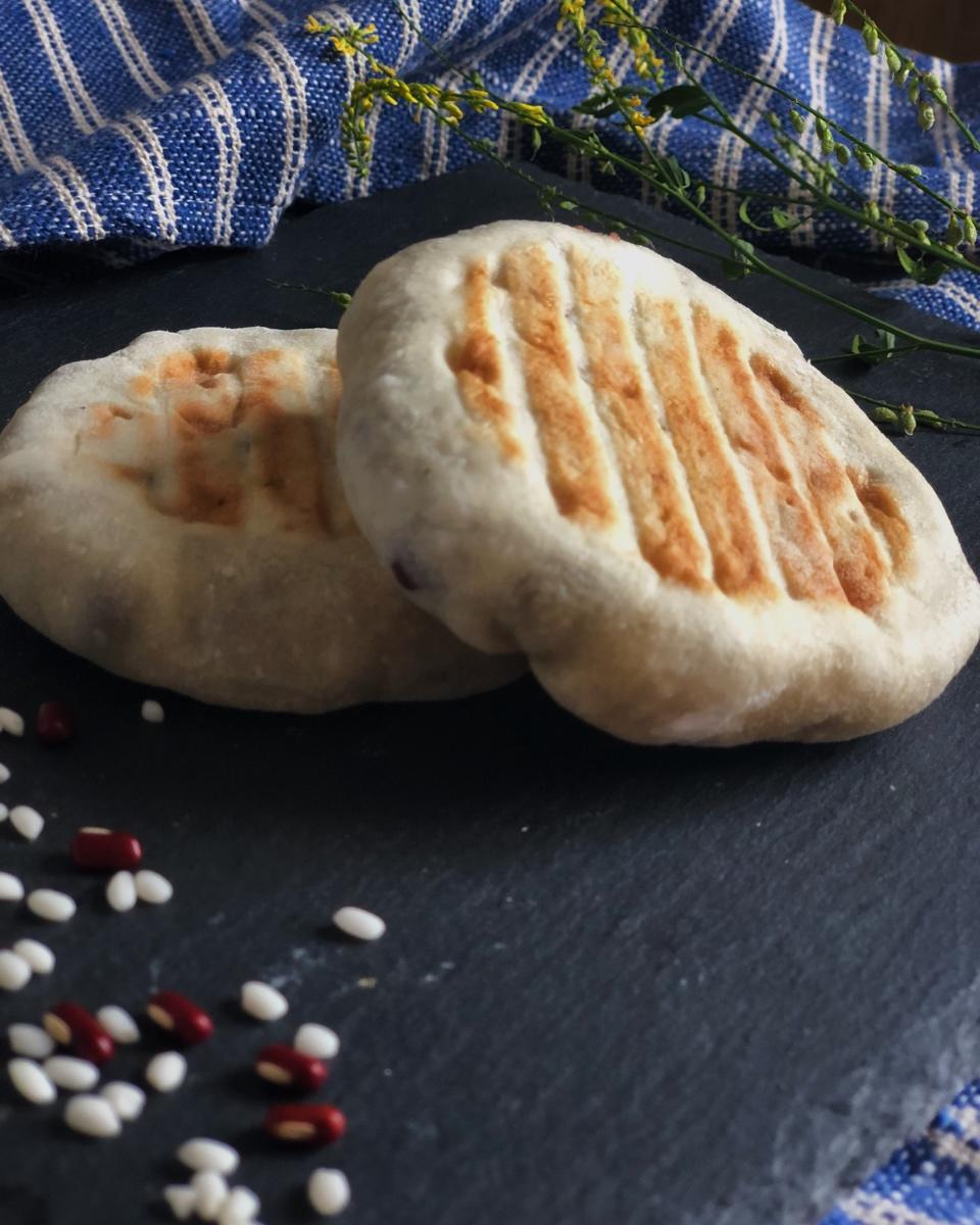 平底锅版红豆饼