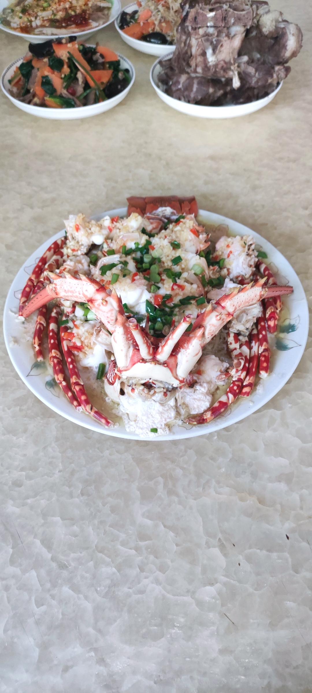 蒜蓉蒸龙虾