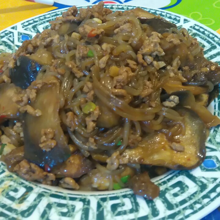 肉末茄子粉丝煲