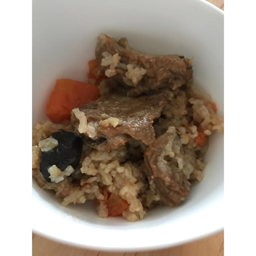 喷香排骨焖饭（爆好吃）