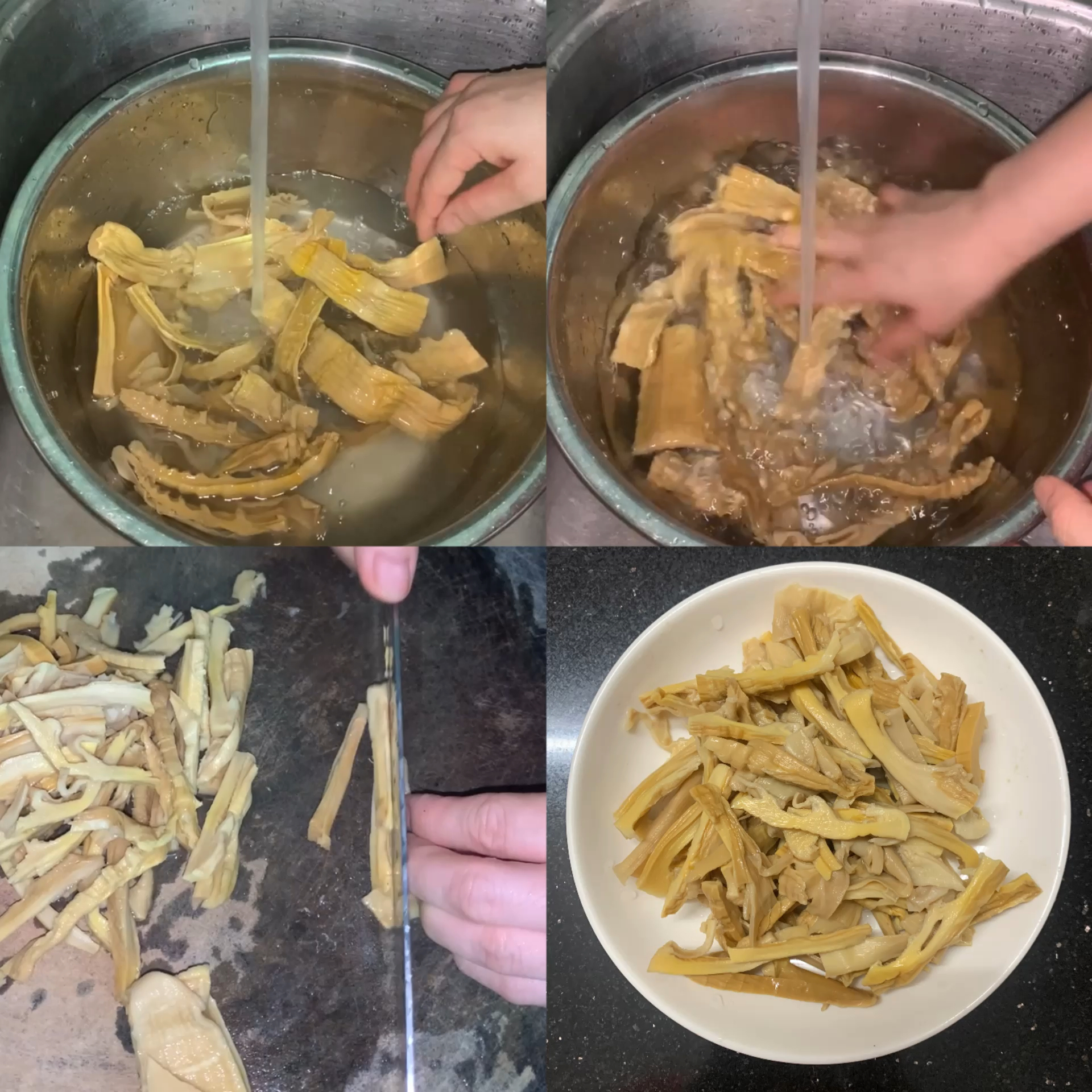 容笋干排骨鸡爪砂锅汤的做法 步骤3