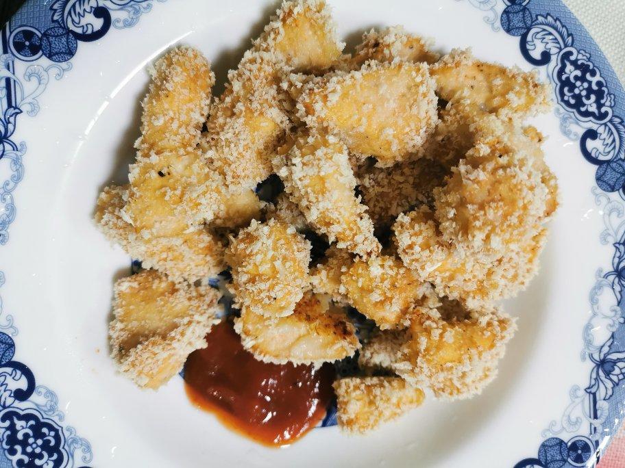 无油鸡米花 (KFC-style Chicken Popcorn)