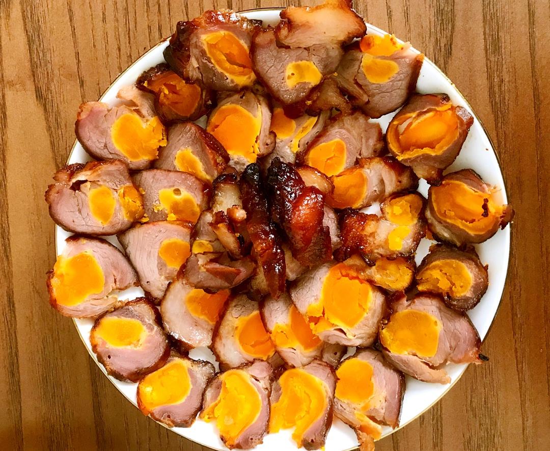 咸蛋叉烧肉（好吃得爆炸）