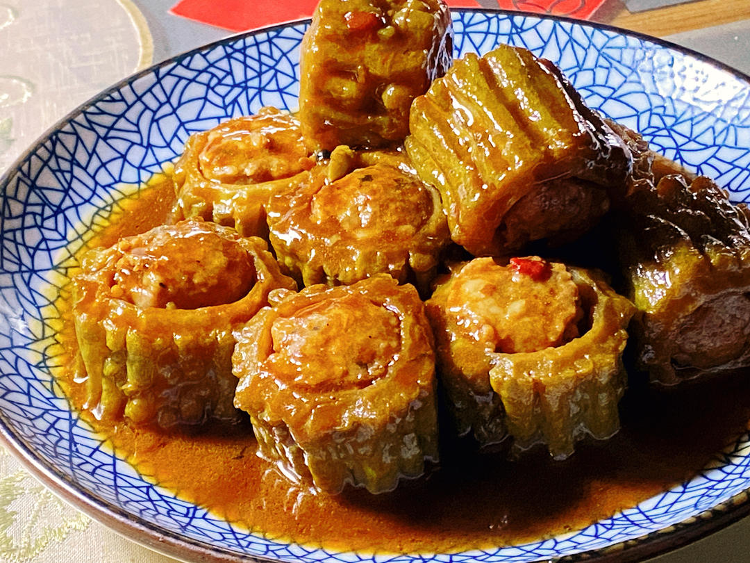 夏天消暑-苦瓜酿肉