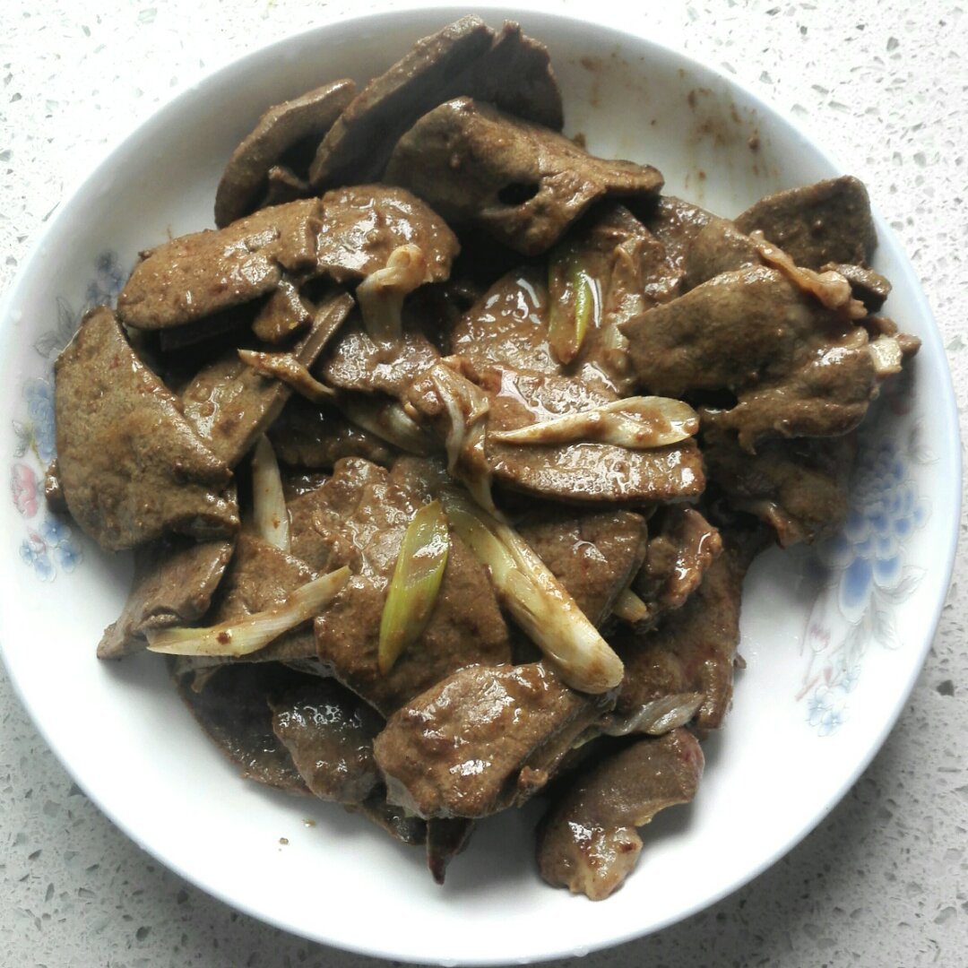 爱吃肉的宝儿做的葱爆羊肝