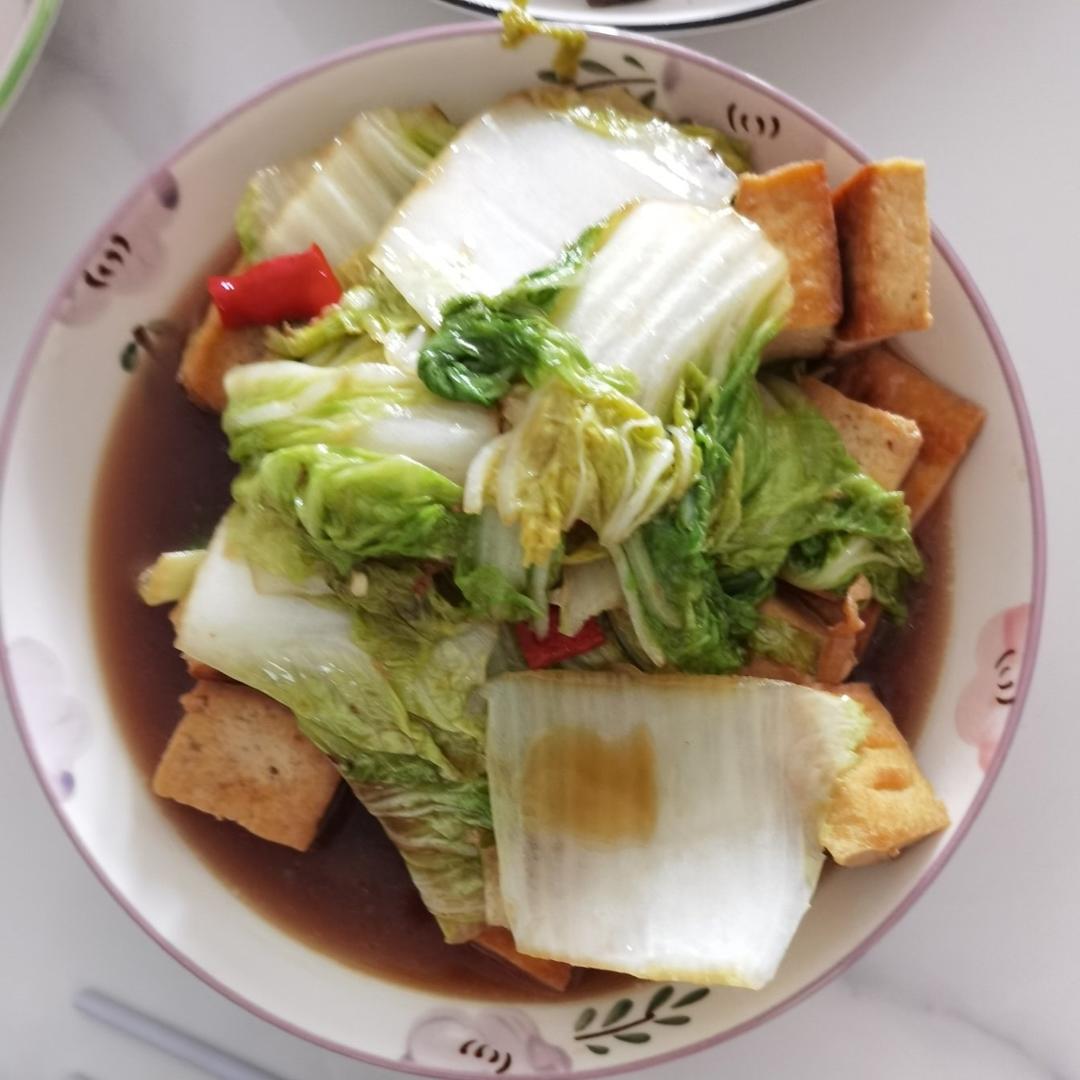 豆腐焖白菜