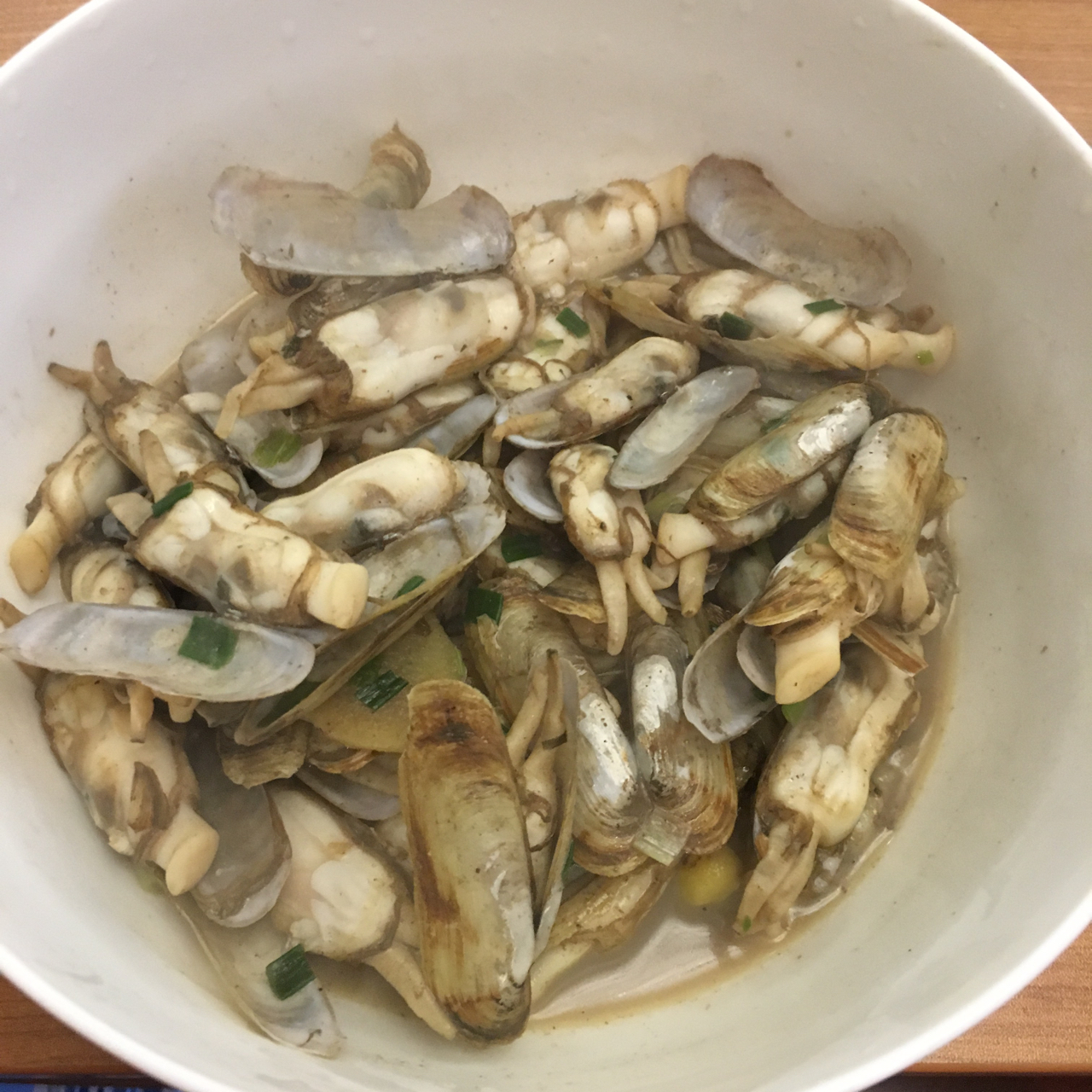 葱爆蛏子