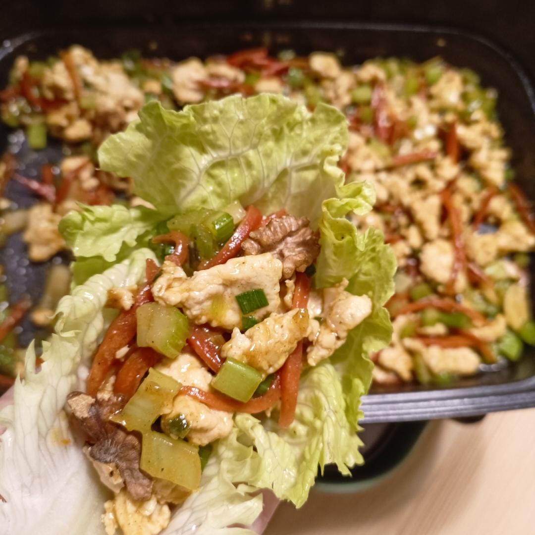 【健康三餐】咖喱鸡肉末生菜卷