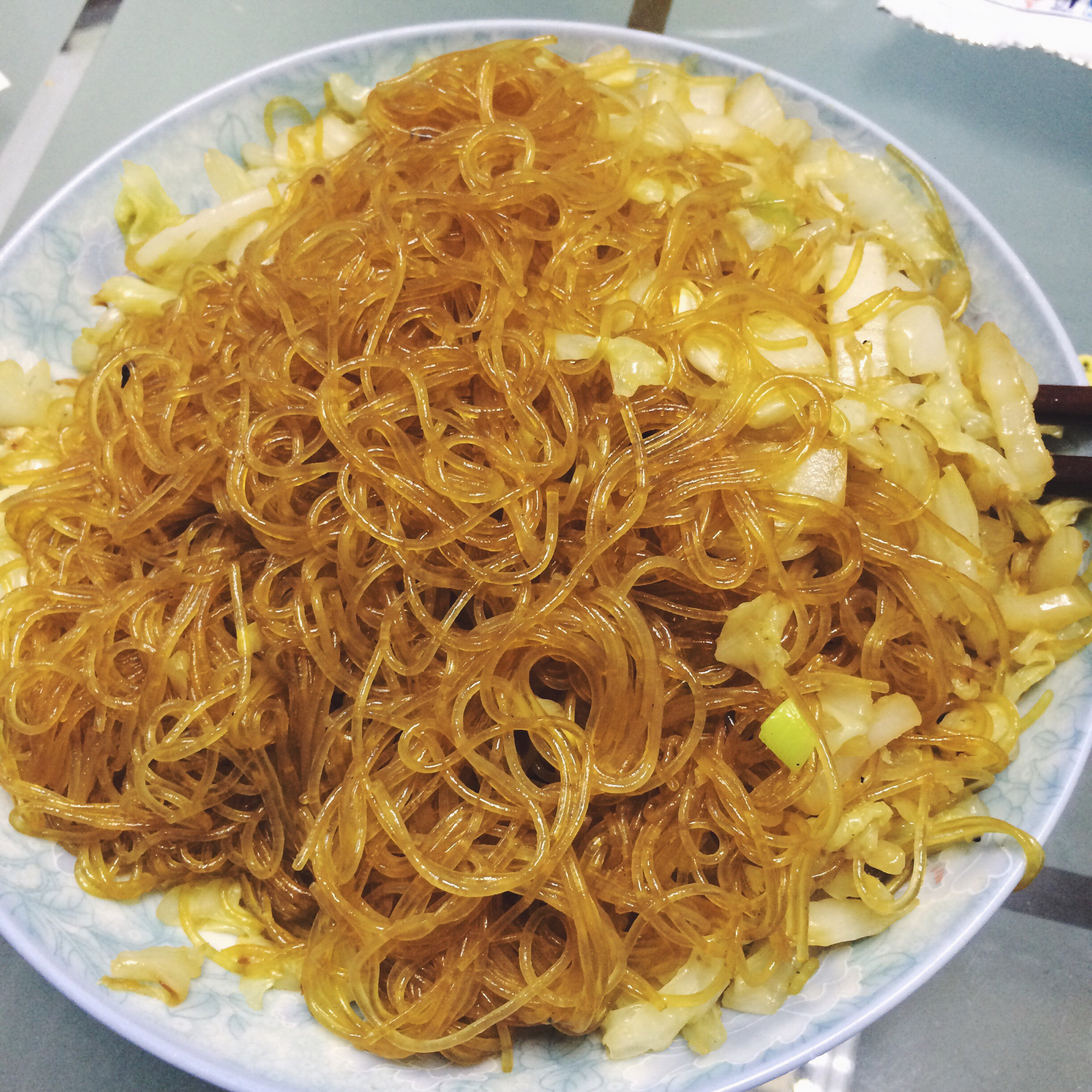 卷心菜炒粉丝 Glass noodles with Cabbage