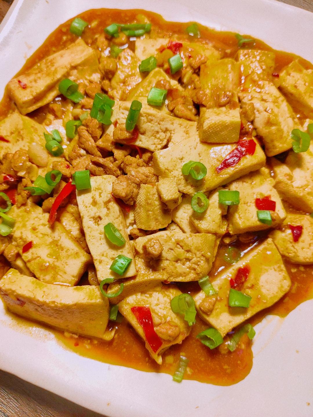 🔥好吃到哭的肉末豆腐，一周吃七次都不嫌多